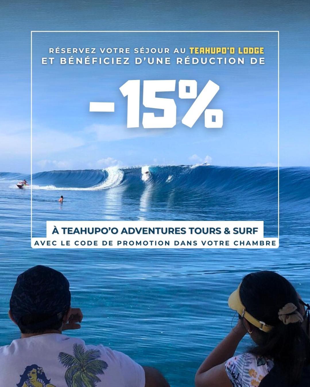 Teahupo'O Lodge, Fare Raepu'U, L'Aventure Du Bout De L'Ile En Famille Ou Entre Amis Teahupoo Extérieur photo