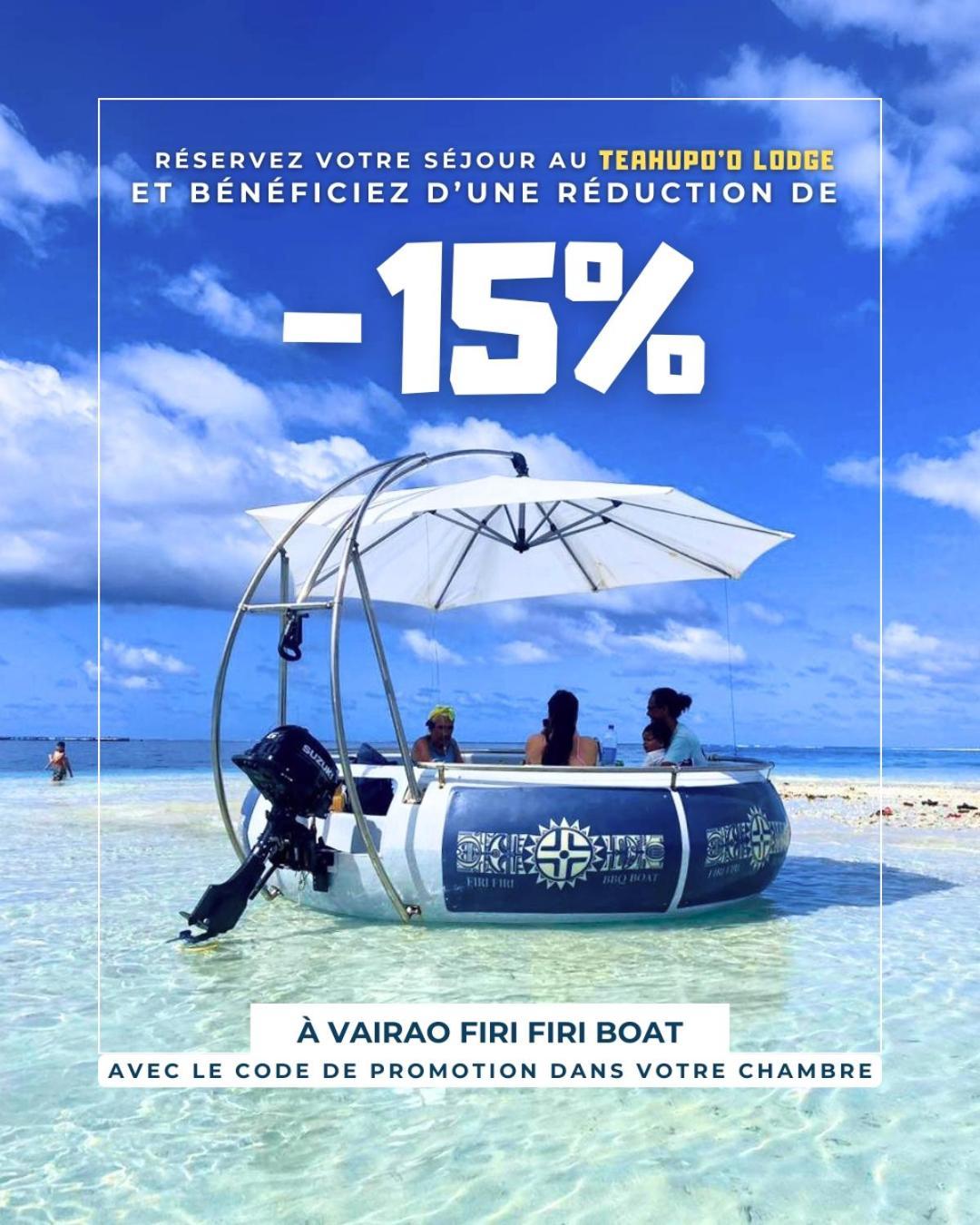 Teahupo'O Lodge, Fare Raepu'U, L'Aventure Du Bout De L'Ile En Famille Ou Entre Amis Teahupoo Extérieur photo