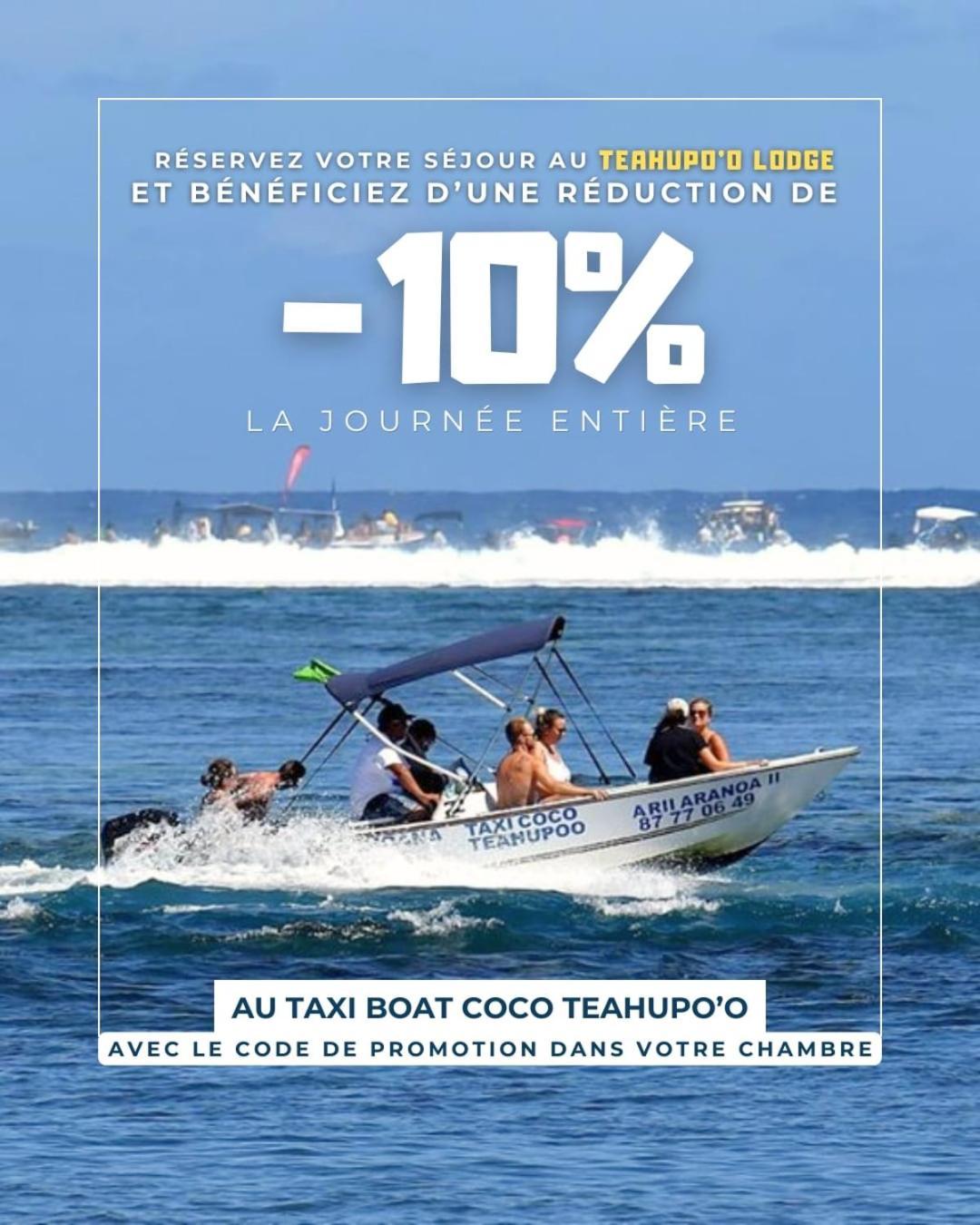 Teahupo'O Lodge, Fare Raepu'U, L'Aventure Du Bout De L'Ile En Famille Ou Entre Amis Teahupoo Extérieur photo